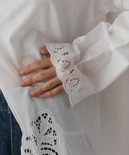 鏤空刺繡襯衫