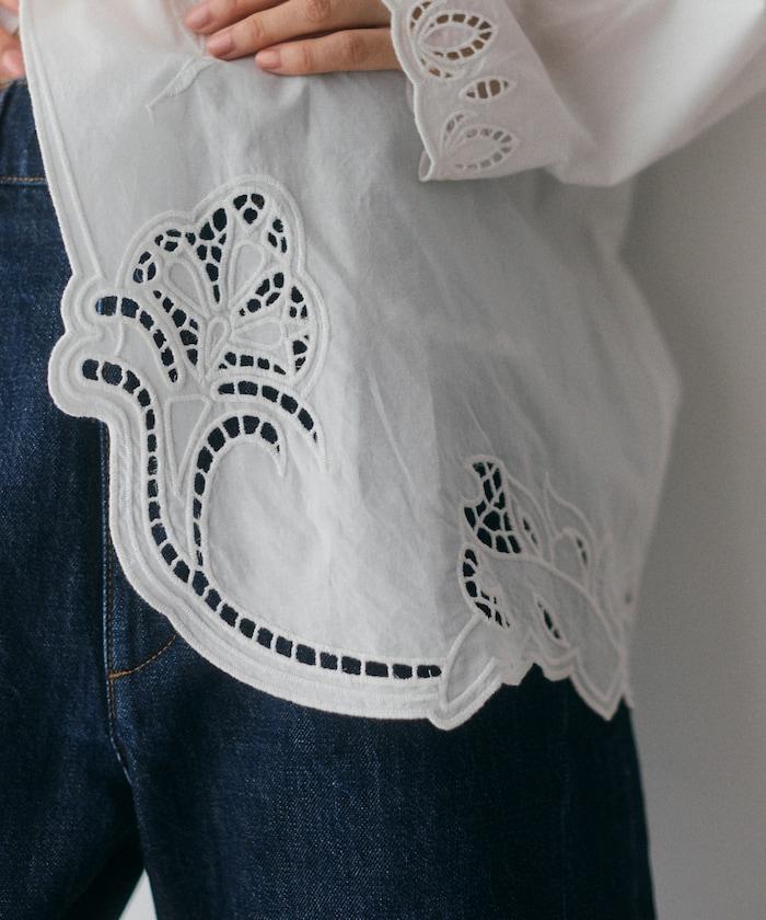 鏤空刺繡襯衫
