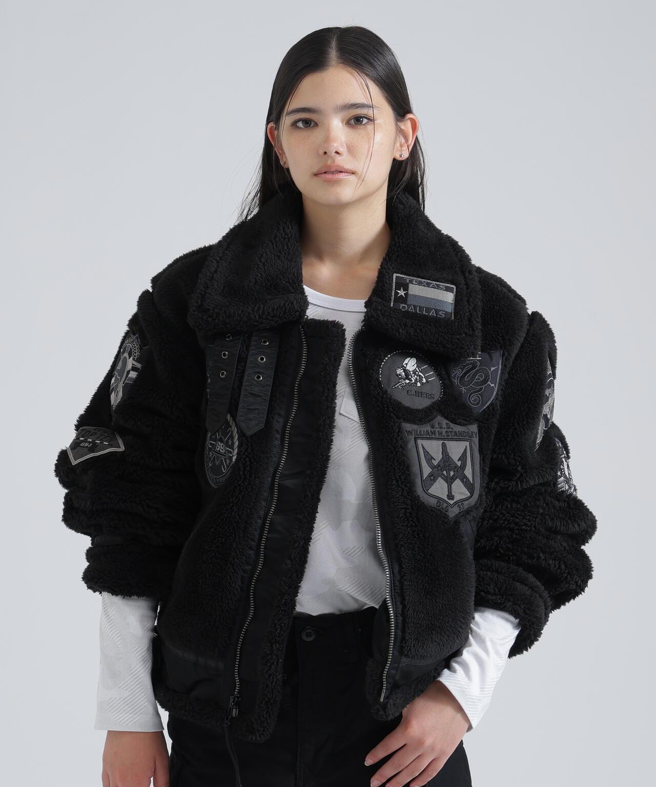 WOMAN RETORO BOA B-3 TOPGUN