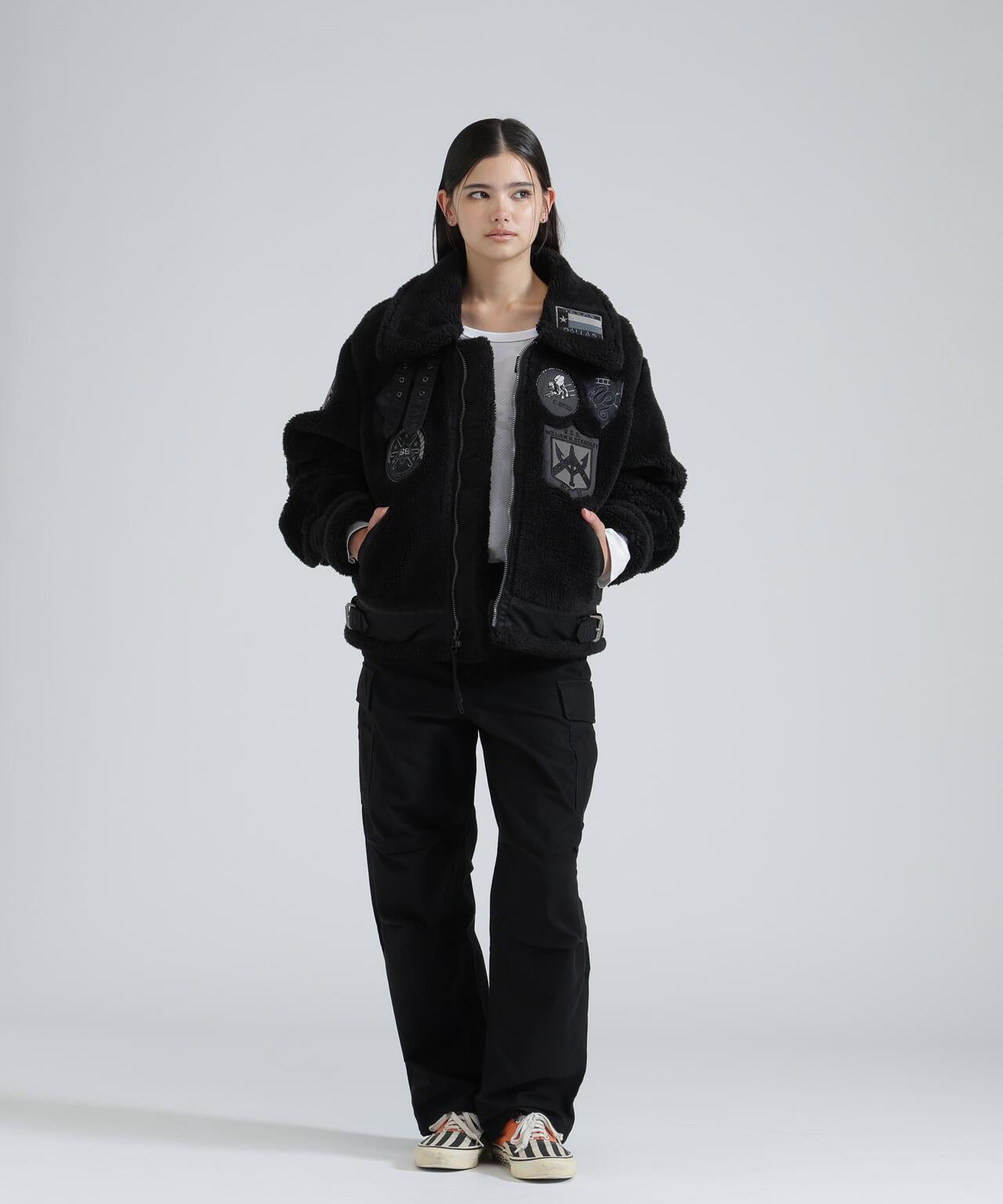 WOMAN RETORO BOA B-3 TOPGUN