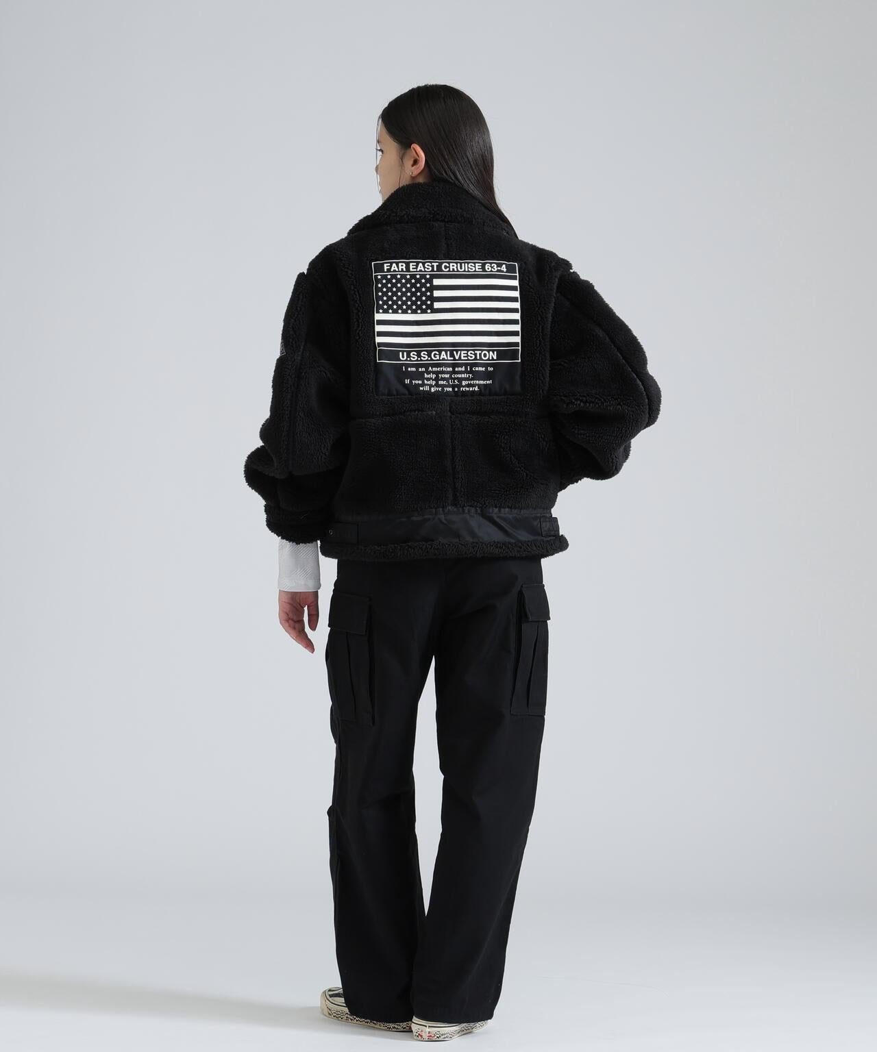 WOMAN RETORO BOA B-3 TOPGUN