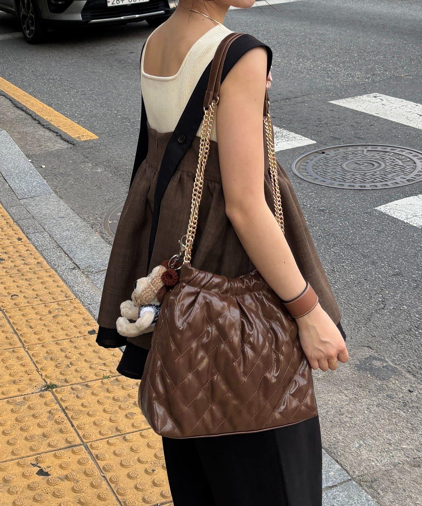 Yuna企畫 多功能絎縫鏈條包