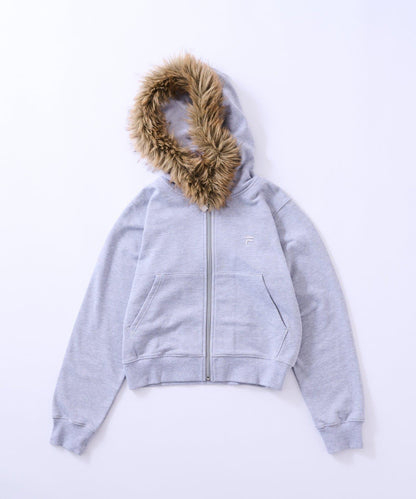 FILA 聯名 加絨連帽拉鍊衛衣