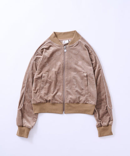 FILA 聯名 波點絲絨運動夾克