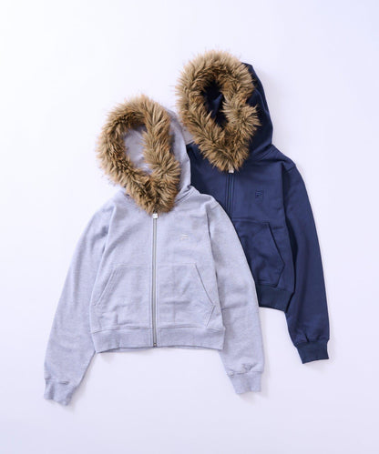 FILA 聯名 加絨連帽拉鍊衛衣