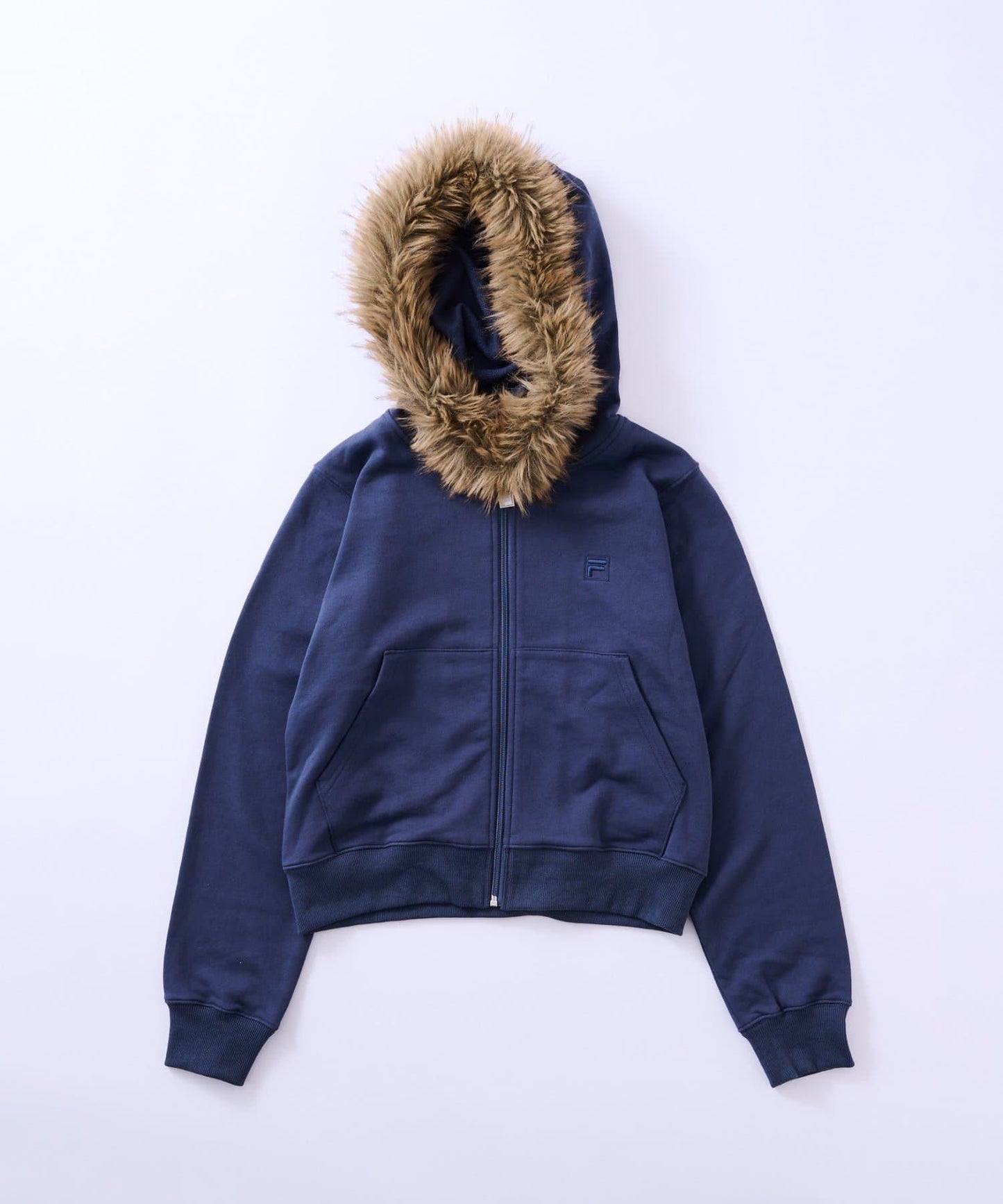 FILA 聯名 加絨連帽拉鍊衛衣