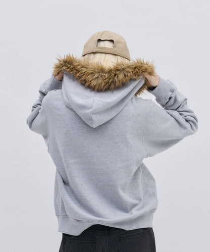 FILA 聯名 加絨連帽拉鍊衛衣