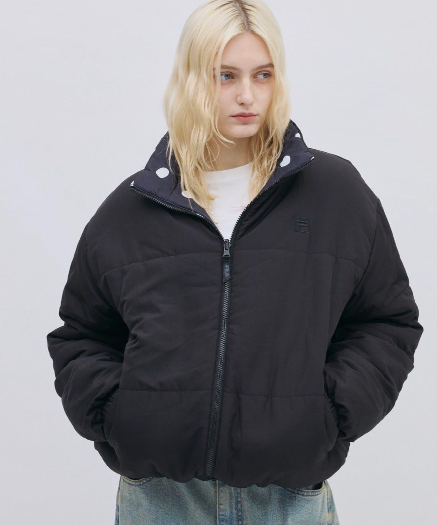 FILA 聯名款 雙面穿棉服夾克