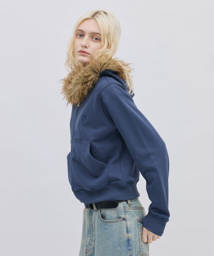 FILA 聯名 加絨連帽拉鍊衛衣
