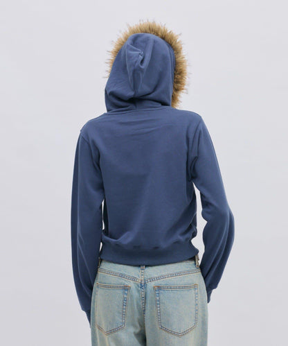 FILA 聯名 加絨連帽拉鍊衛衣