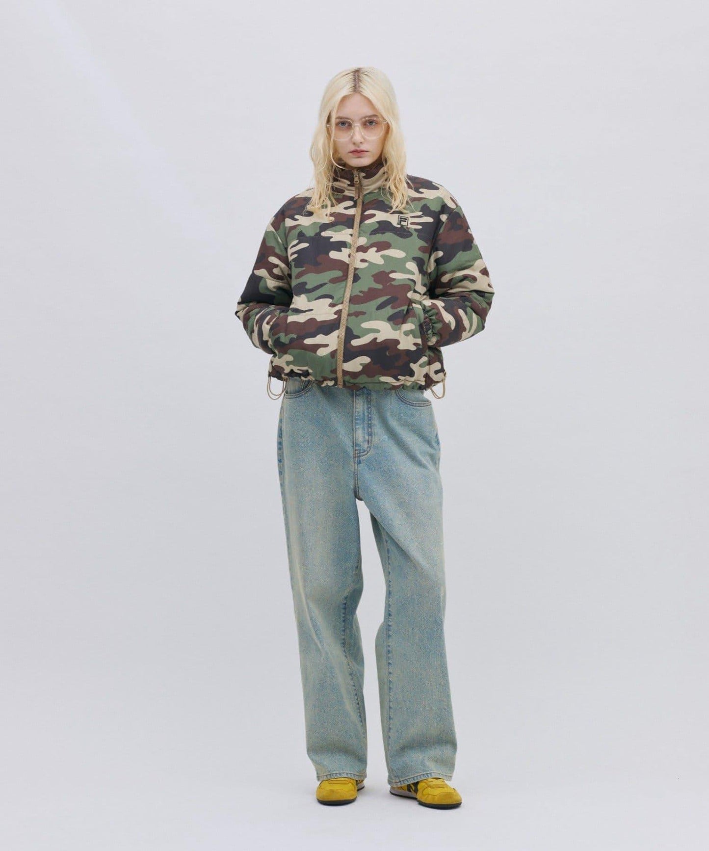 FILA 聯名款 雙面穿棉服夾克