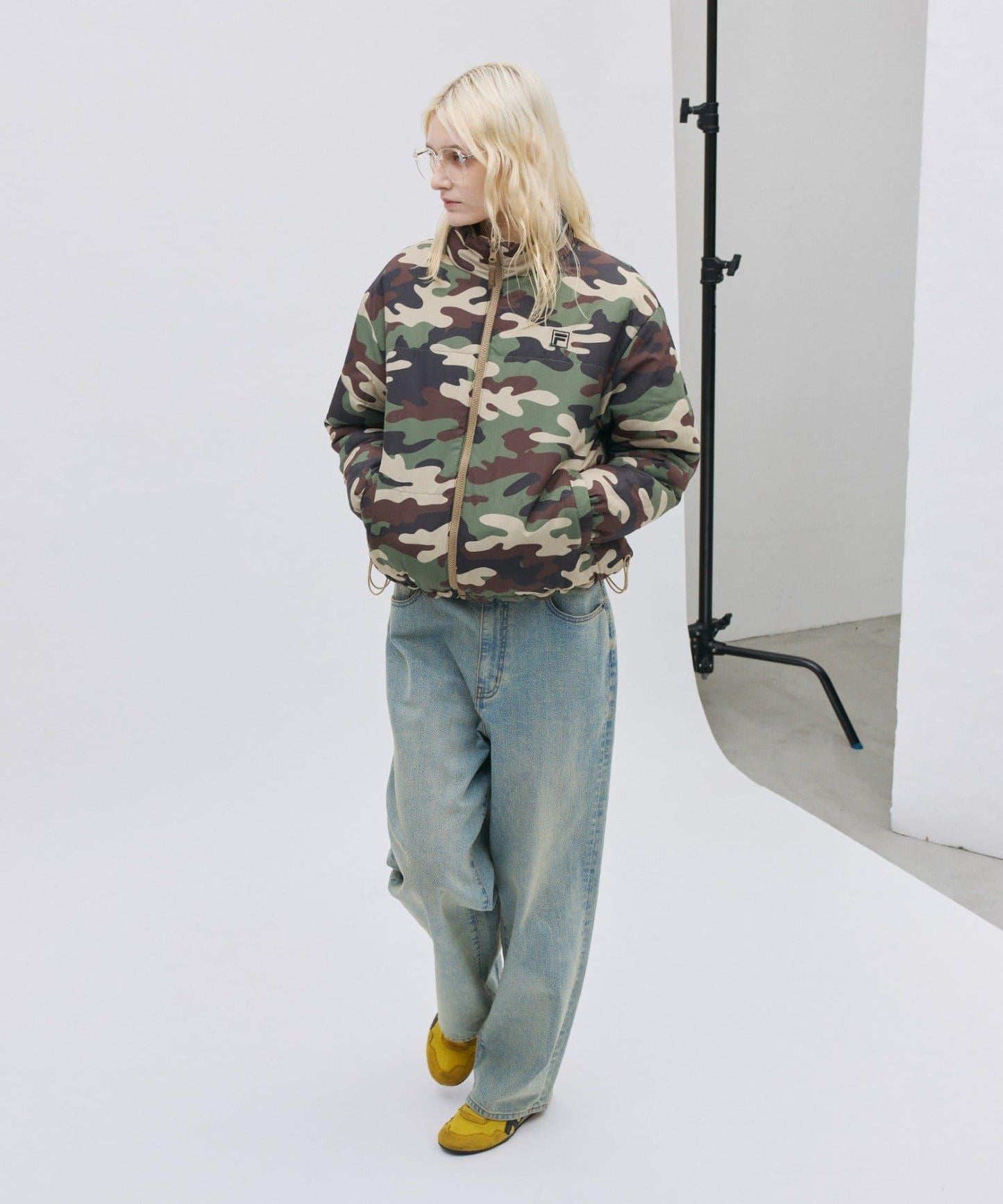 FILA 聯名款 雙面穿棉服夾克