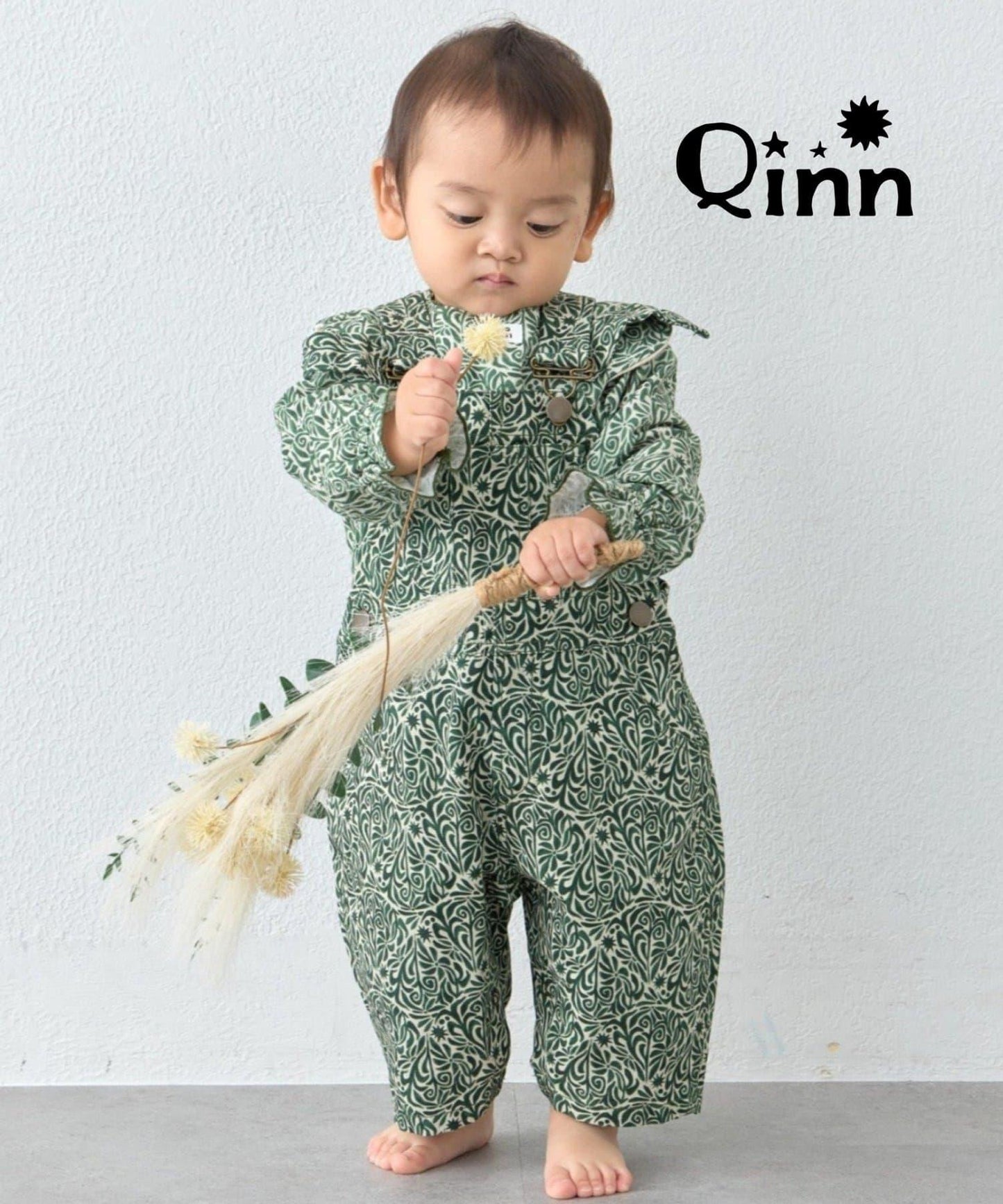 兒童 Qinn鴨子揹帶褲