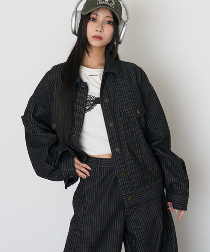 收腰牛仔夾克