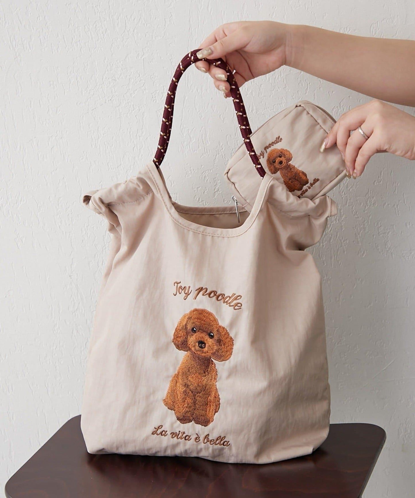 動物刺繡 帆布包