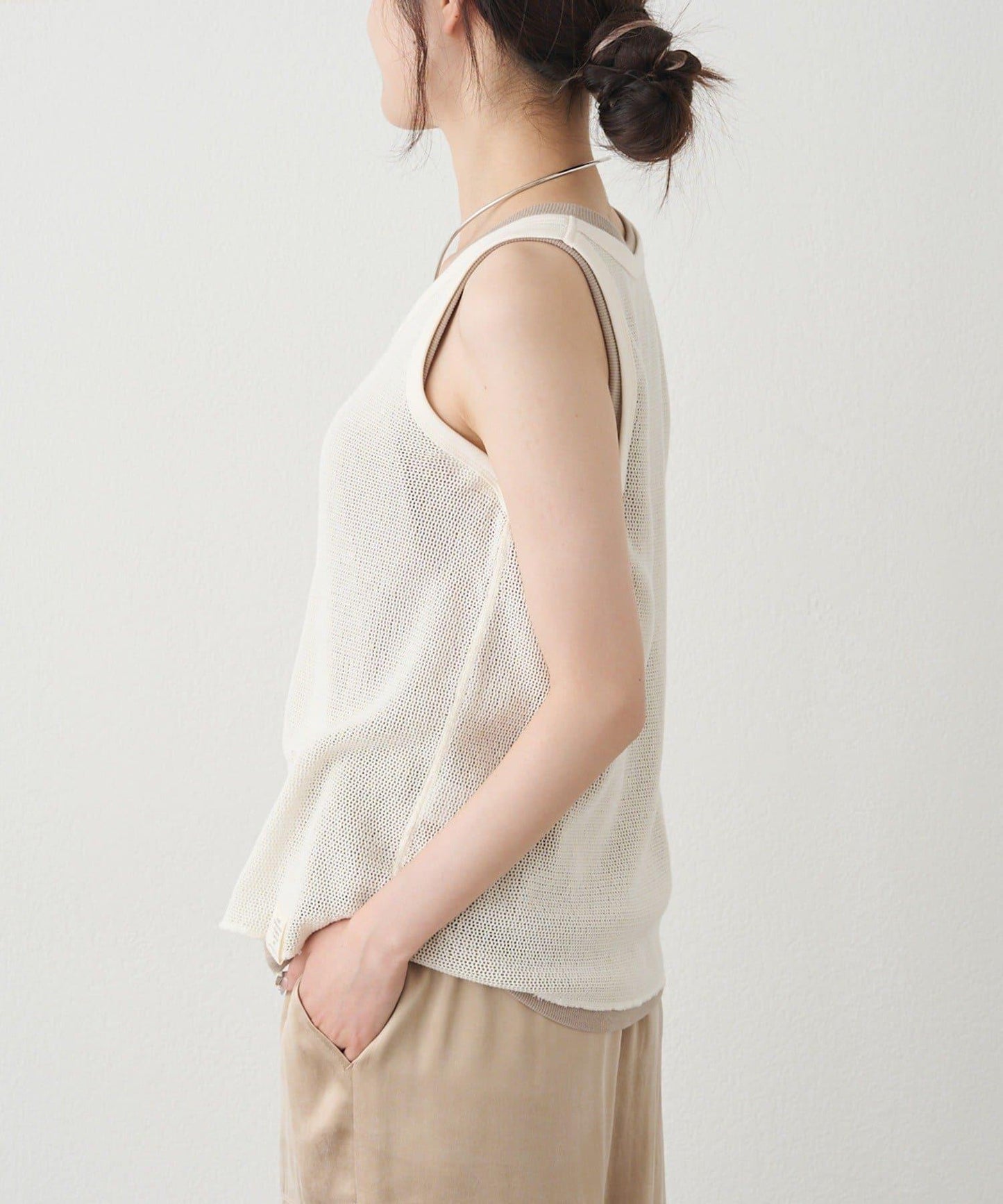 純棉網眼背心