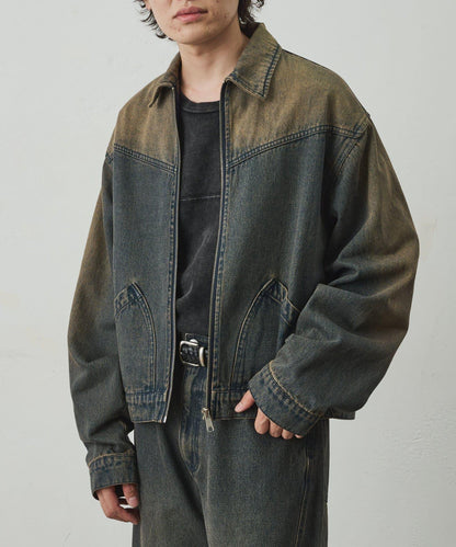 牛仔拉鍊夾克