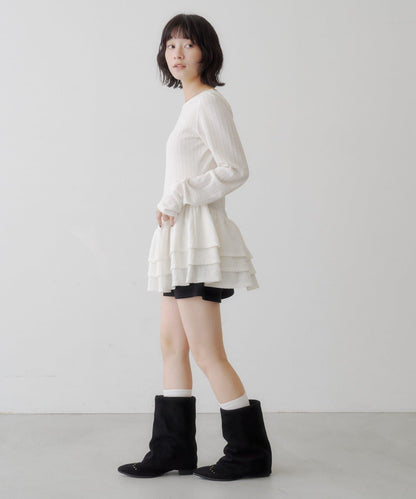 芭蕾舞風魚尾迷你連衣裙