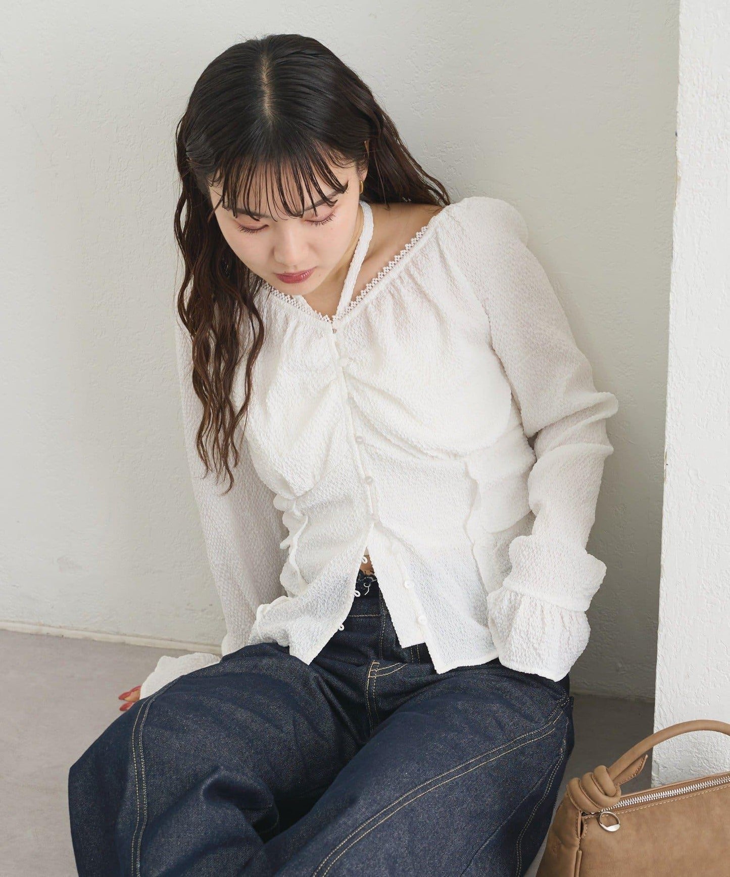 繫帶蝴蝶結襯衫