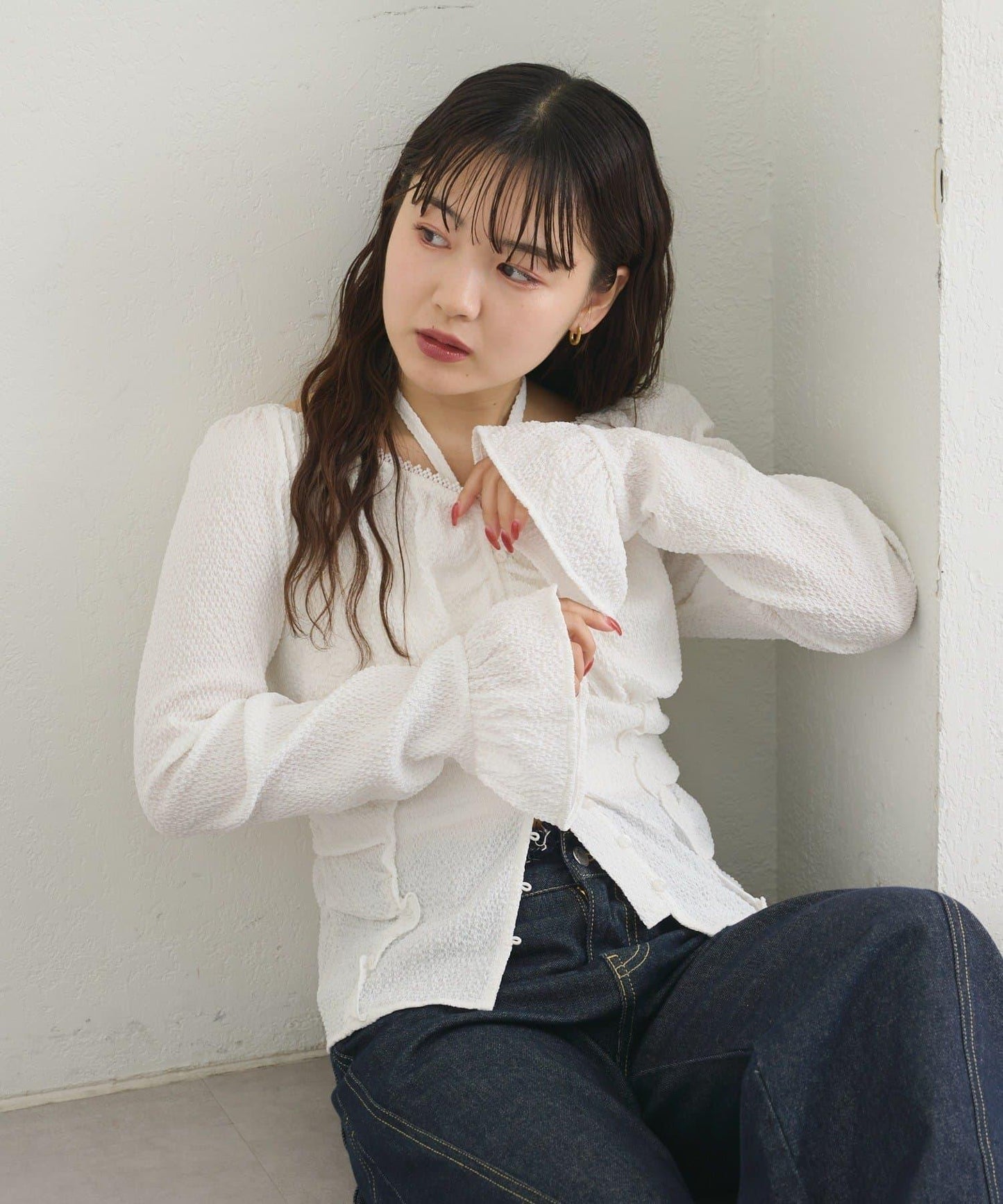 繫帶蝴蝶結襯衫