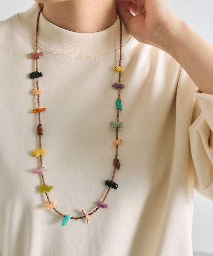 《スターリングシルバー使用》天然石 80cm項鍊