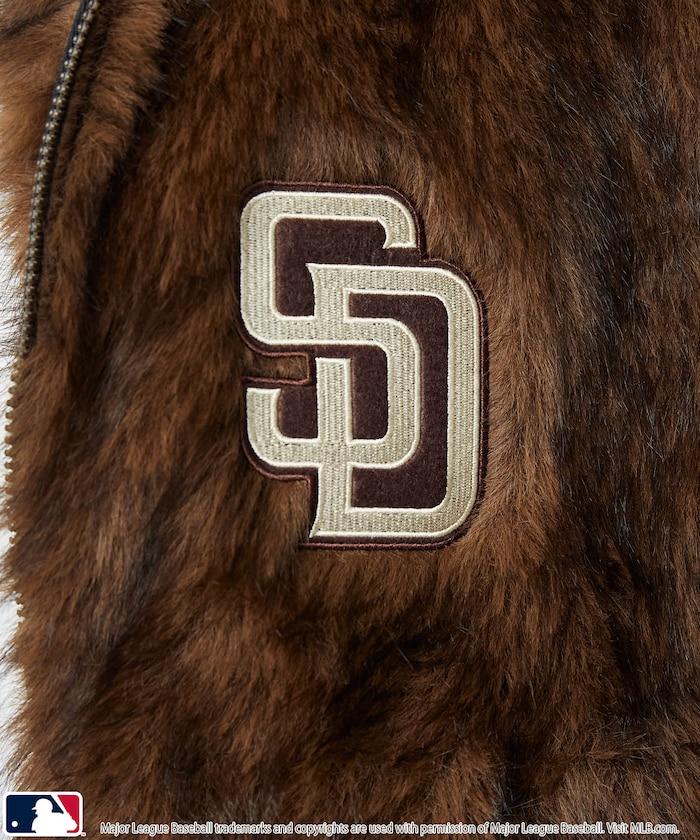MLB 仿皮草夾克