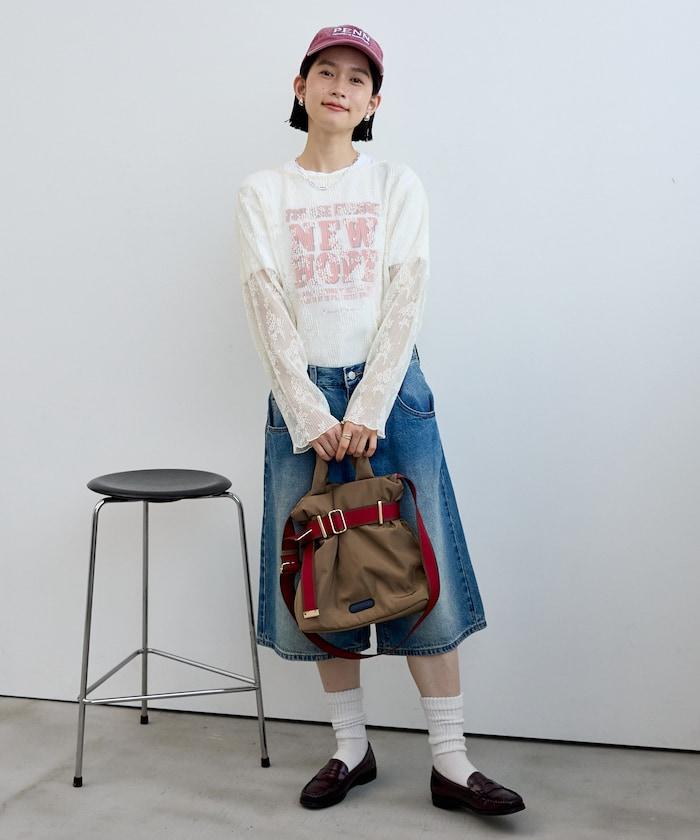 褶皺蕾絲襯衫