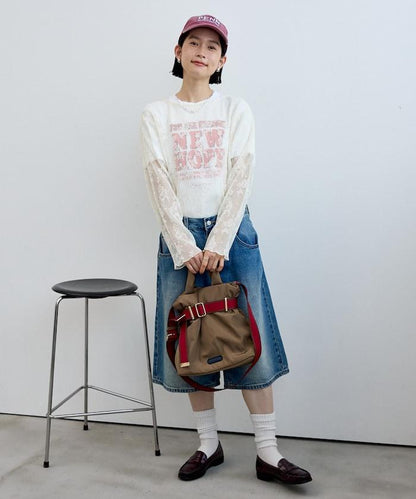 褶皺蕾絲襯衫