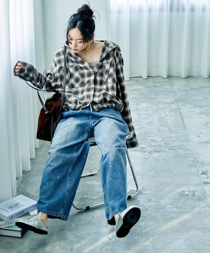 連帽 法蘭絨襯衫