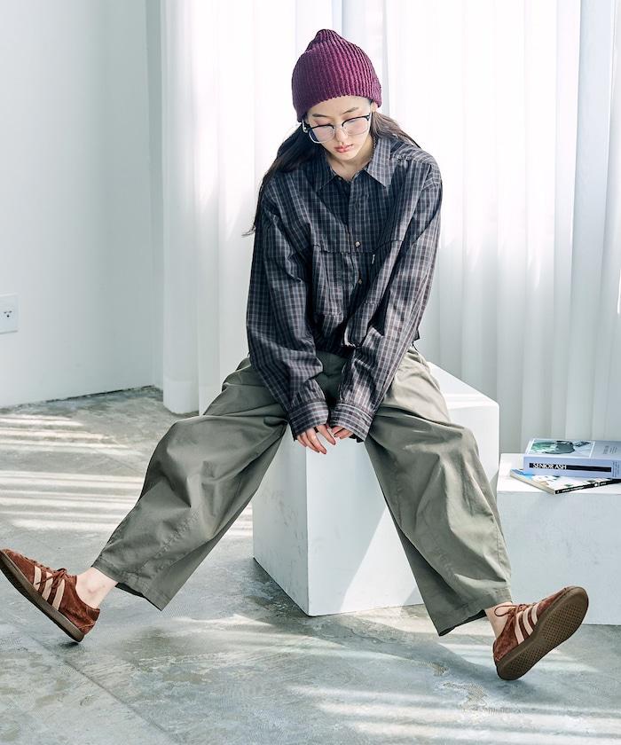 漁夫口袋 長袖襯衫