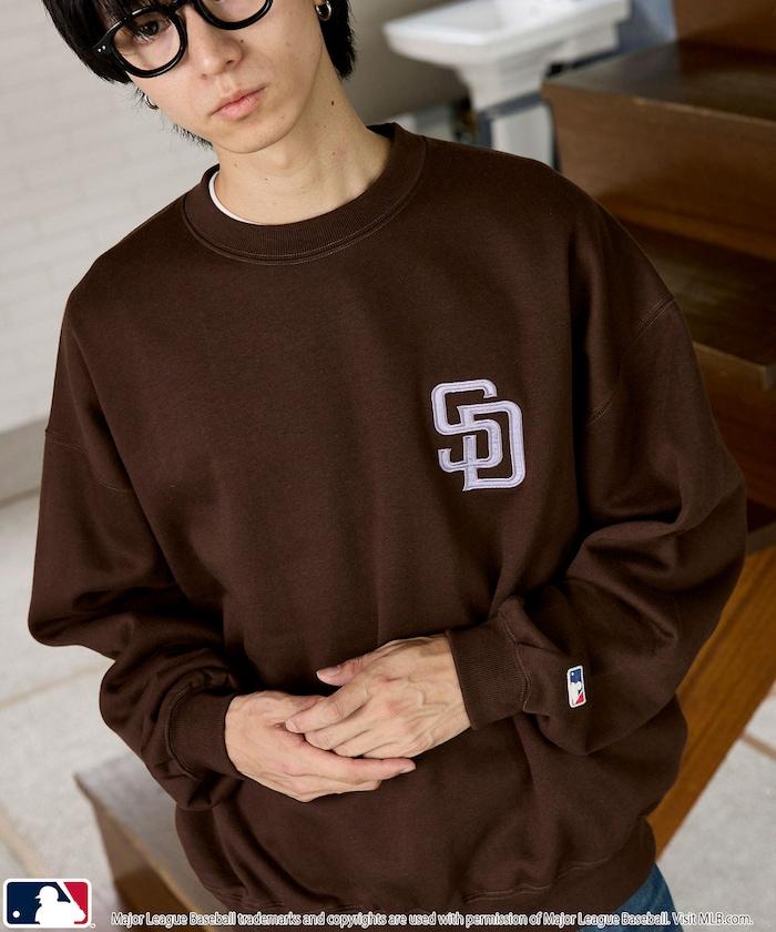 聯名 MLB 裡起毛 クルーネック ロゴ スウェット 限定展開