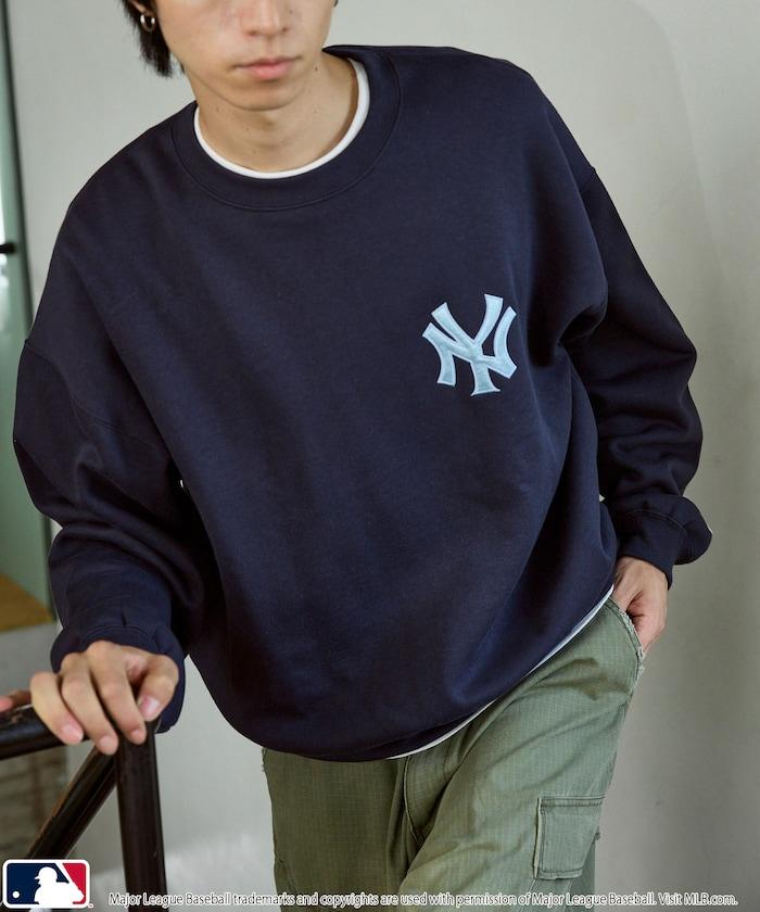 聯名 MLB 裡起毛 クルーネック ロゴ スウェット 限定展開