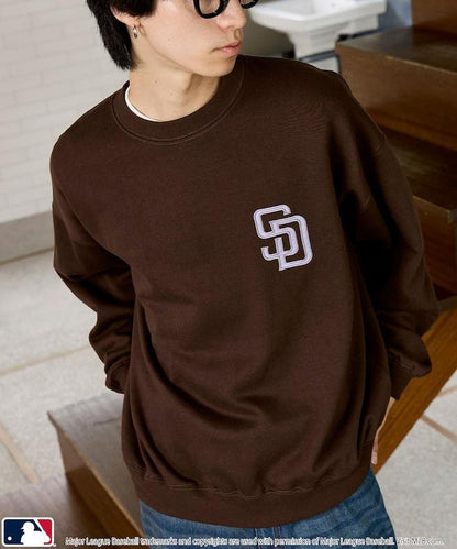 聯名 MLB 裡起毛 クルーネック ロゴ スウェット 限定展開