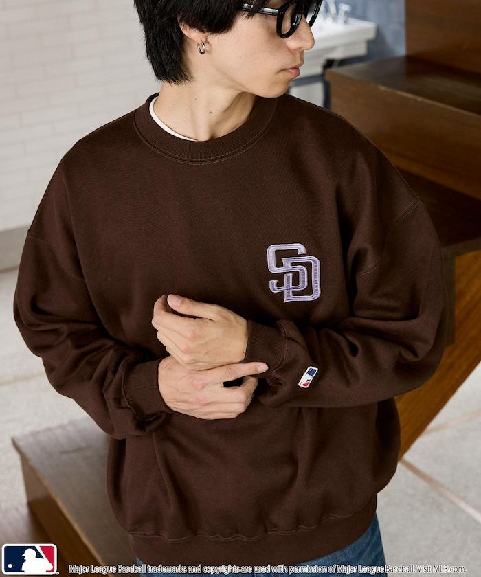聯名 MLB 裡起毛 クルーネック ロゴ スウェット 限定展開