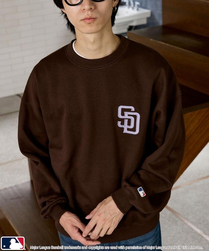 聯名 MLB 裡起毛 クルーネック ロゴ スウェット 限定展開
