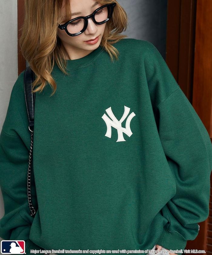 聯名 MLB 裡起毛 クルーネック ロゴ スウェット 限定展開