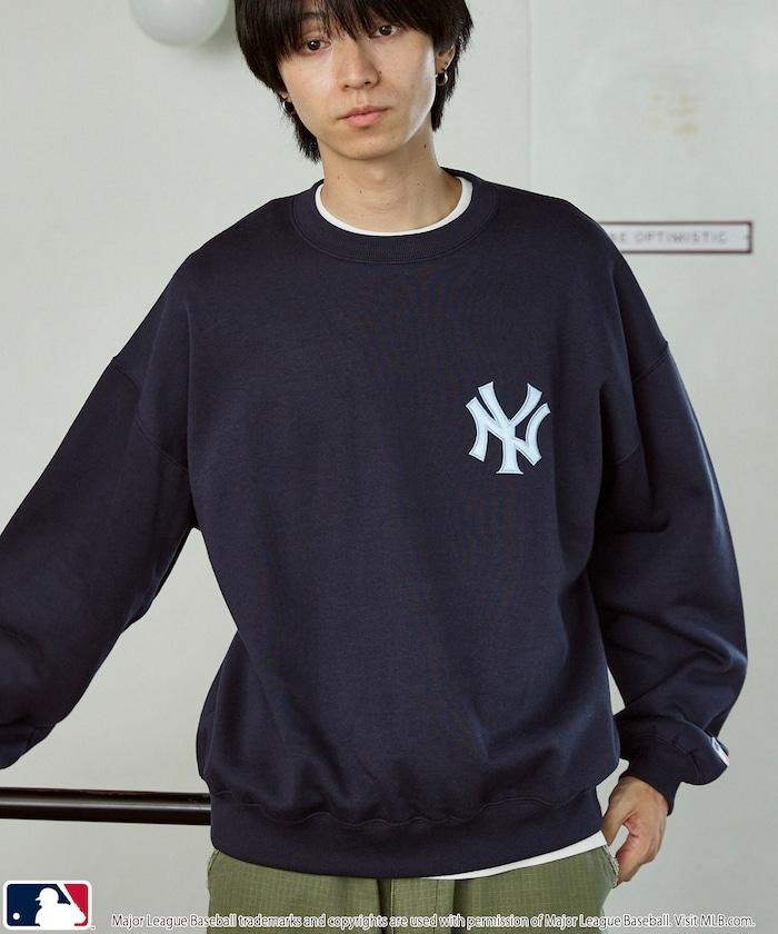 聯名 MLB 裡起毛 クルーネック ロゴ スウェット 限定展開