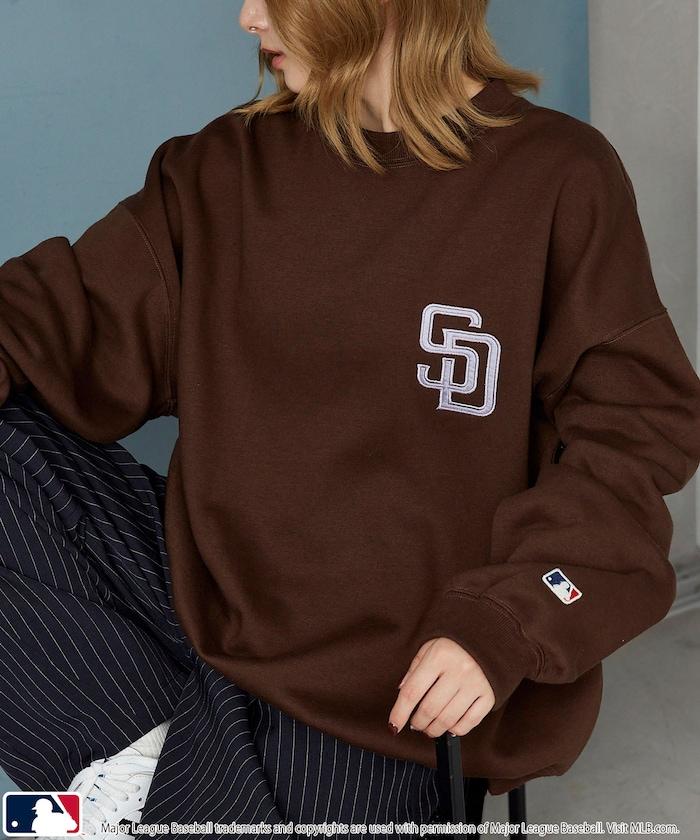 聯名 MLB 裡起毛 クルーネック ロゴ スウェット 限定展開