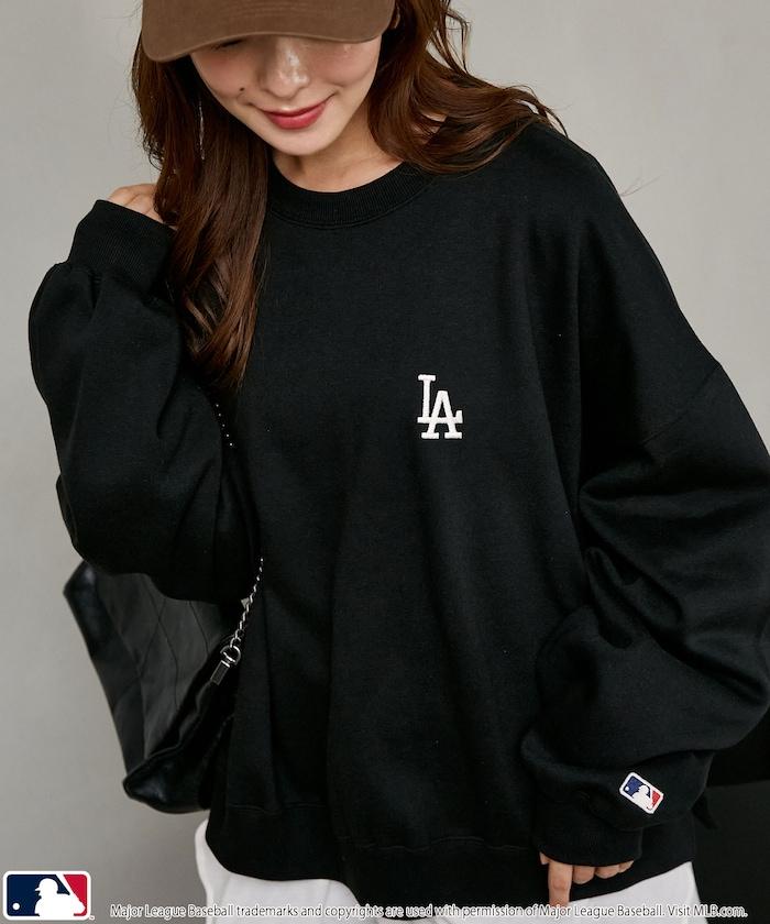 MLB 裡起毛 超寬鬆廓形 刺繡Logo 衛衣 針織套頭衫