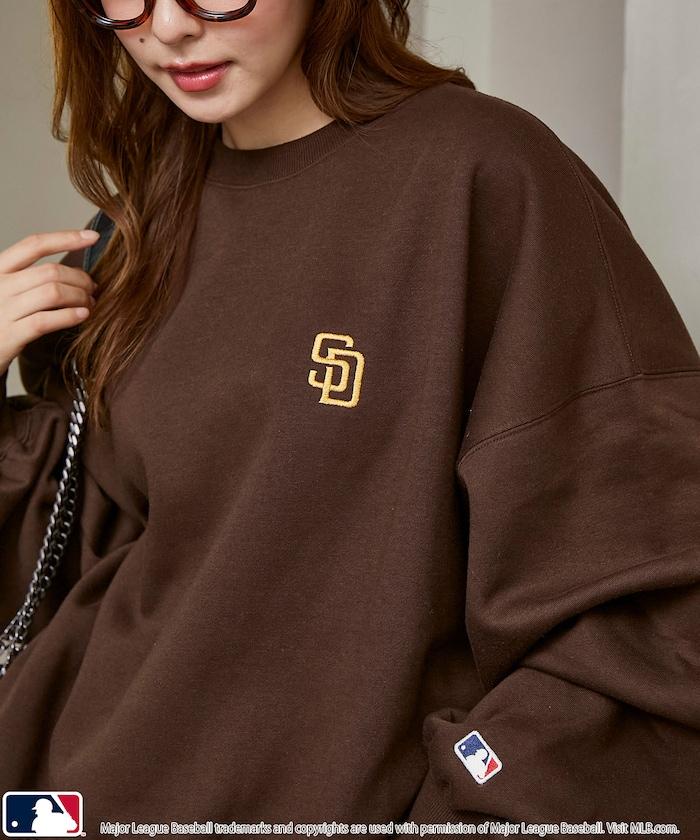 MLB 裡起毛 超寬鬆廓形 刺繡Logo 衛衣 針織套頭衫