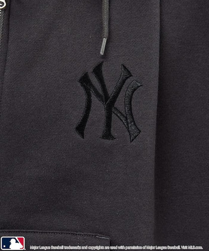 聯名 MLB 裡起毛 ジップ フェイクファー 付 フーディー スウェット 限定展開