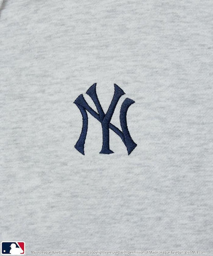 聯名 MLB 裡起毛 ジップ フェイクファー 付 フーディー スウェット 限定展開