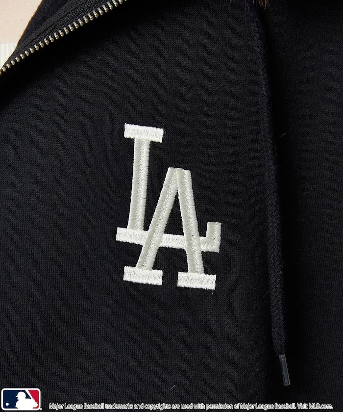 聯名 MLB 裡起毛 ジップ フェイクファー 付 フーディー スウェット 限定展開