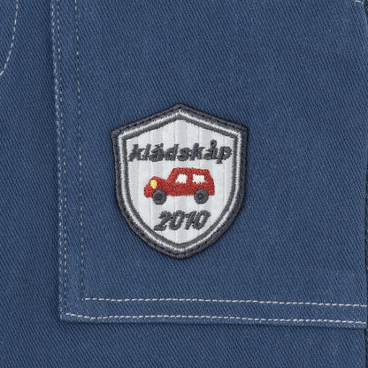 車6分丈裾リブ褲子