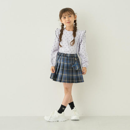 【ハロウィン】ハートポーチ付きチェックプリーツスカート