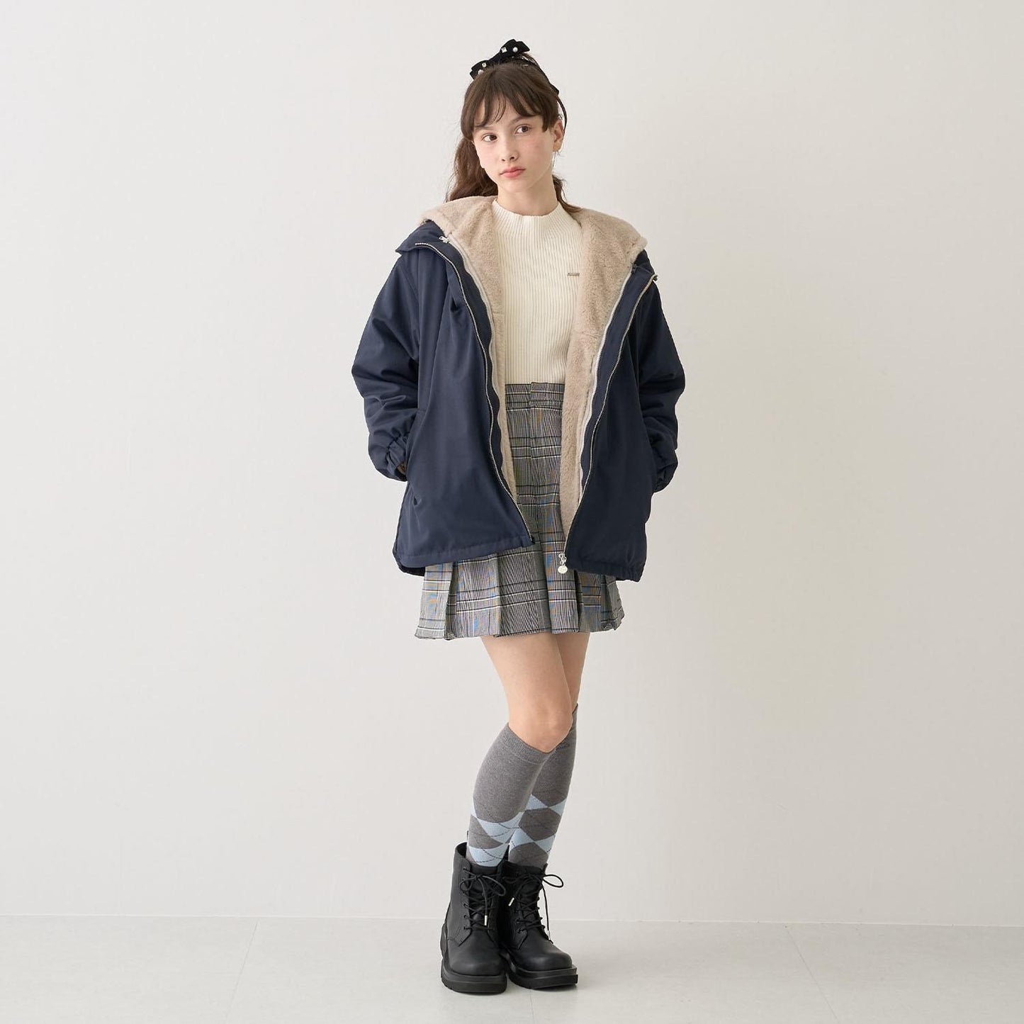 【130cmあり】チャームつきカーゴキュロット