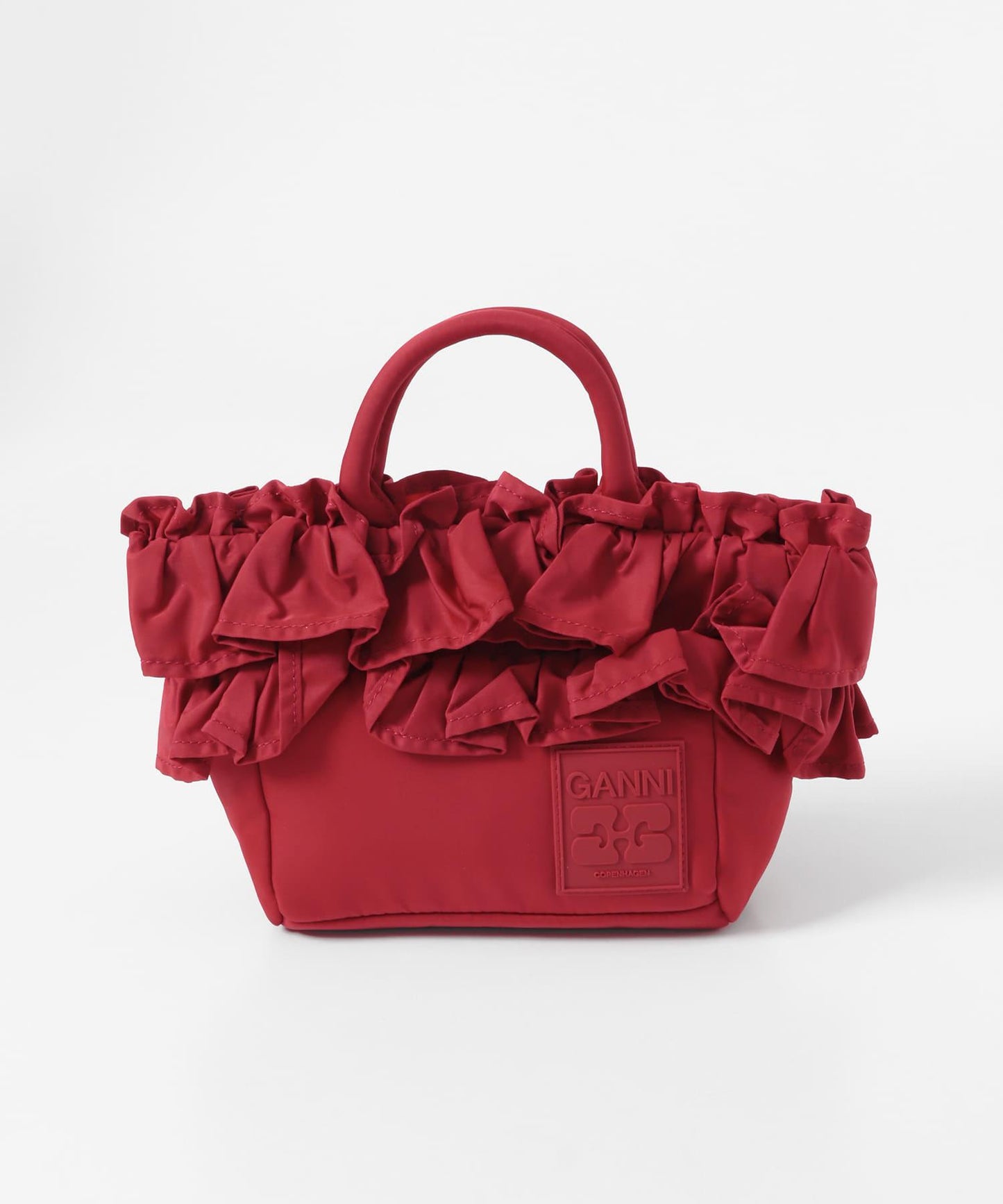GANNI MINI SHOPPER RUFFLE