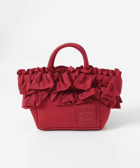 GANNI MINI SHOPPER RUFFLE