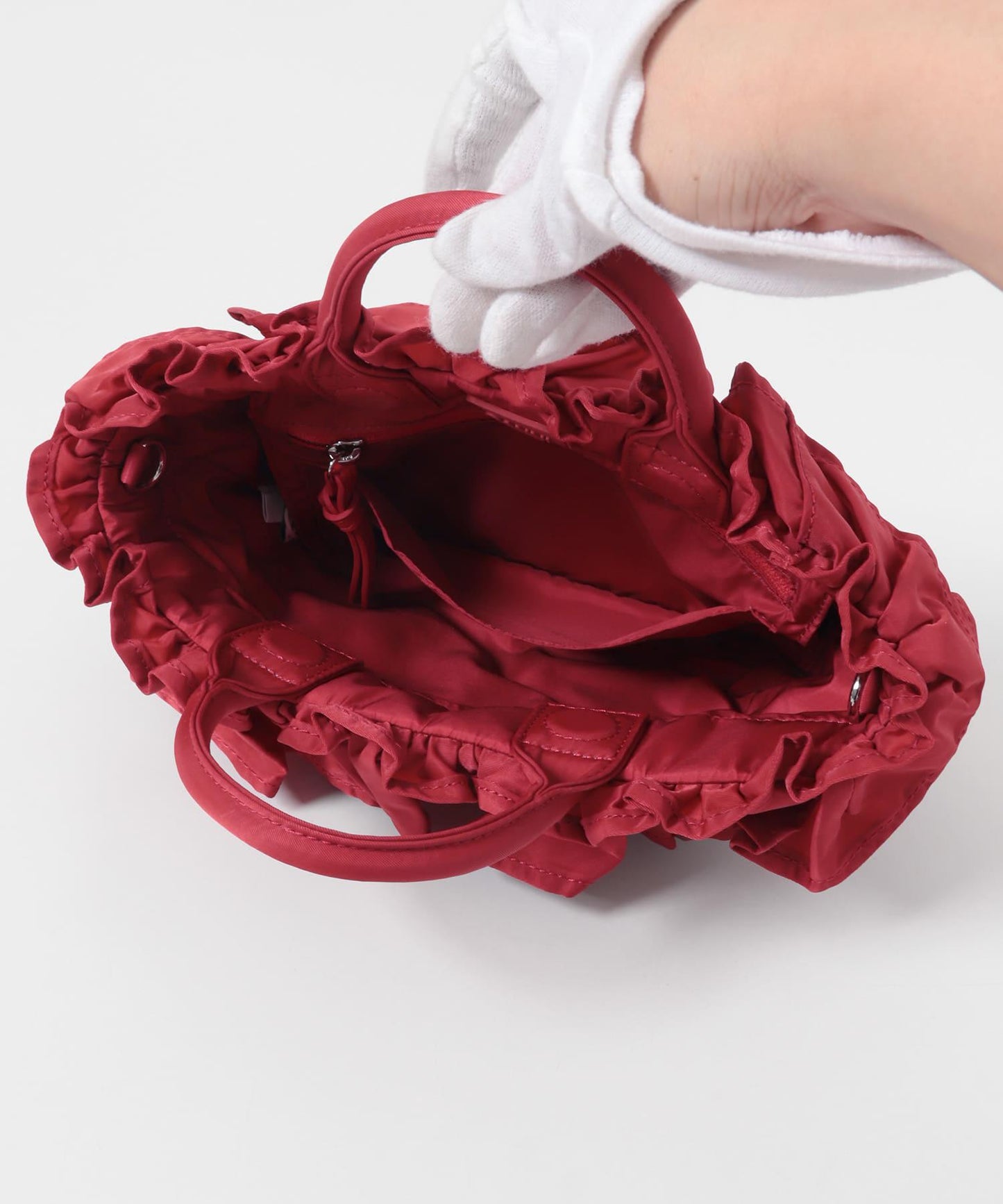 GANNI MINI SHOPPER RUFFLE