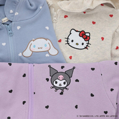 ハロウィン サンリオキャラクターズ（三麗鷗明星） assorted print full zip parka